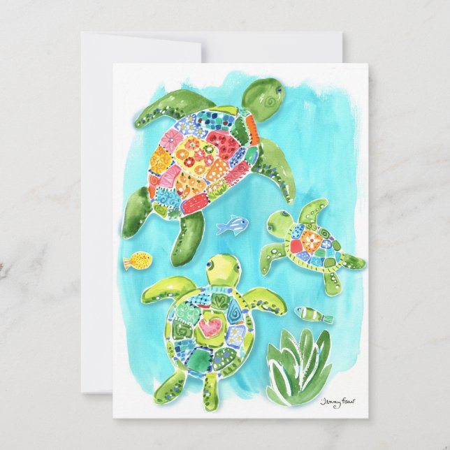 Sea Turtle Card (Front)