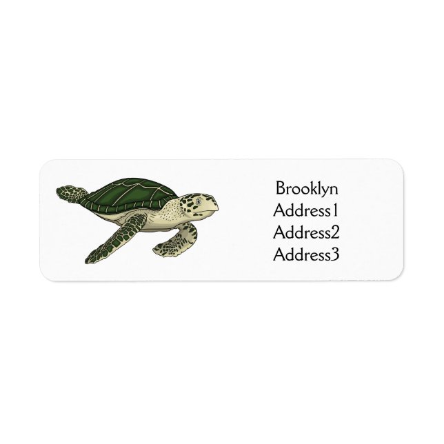 Sea turtle cartoon (Devant)