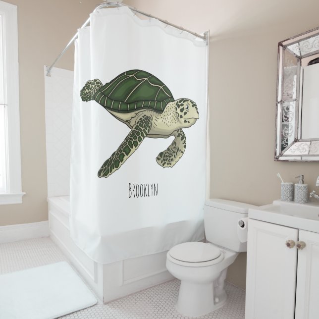 Sea turtle cartoon illustration (In Situ)