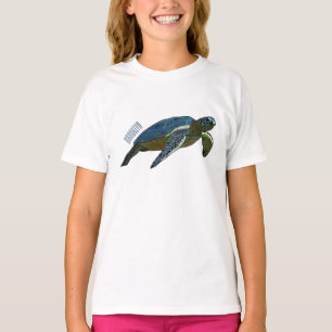 Sea turtle cartoon illustration T-Shirt