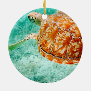 Sea Turtle Ceramic Ornament