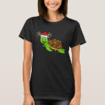 Sea Turtle Christmas Lights Funny Santa Hat Sea Tu T-Shirt<br><div class="desc">Sea Turtle Christmas Lights Funny Santa Hat Sea Turtle Xmas</div>