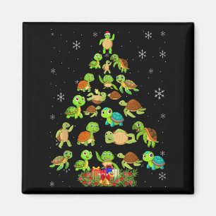 Sea Turtle Christmas Tree Matching Family Xmas Tre Magnet