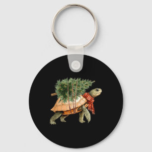 Sea Turtle Christmas Tree Turtle Beach Lover Ocean Keychain