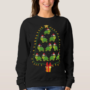 Sea Turtle Christmas Tree Turtle Xmas Pyjamas Sweatshirt