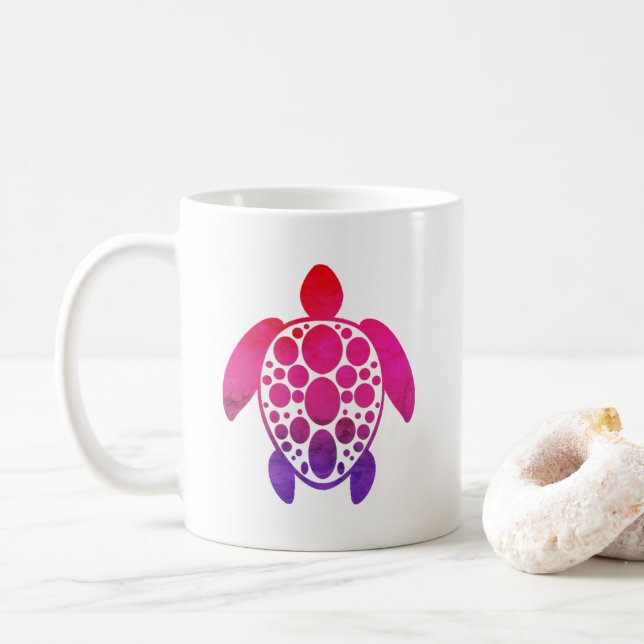Sea Turtle Coffee Mug (With Donut)