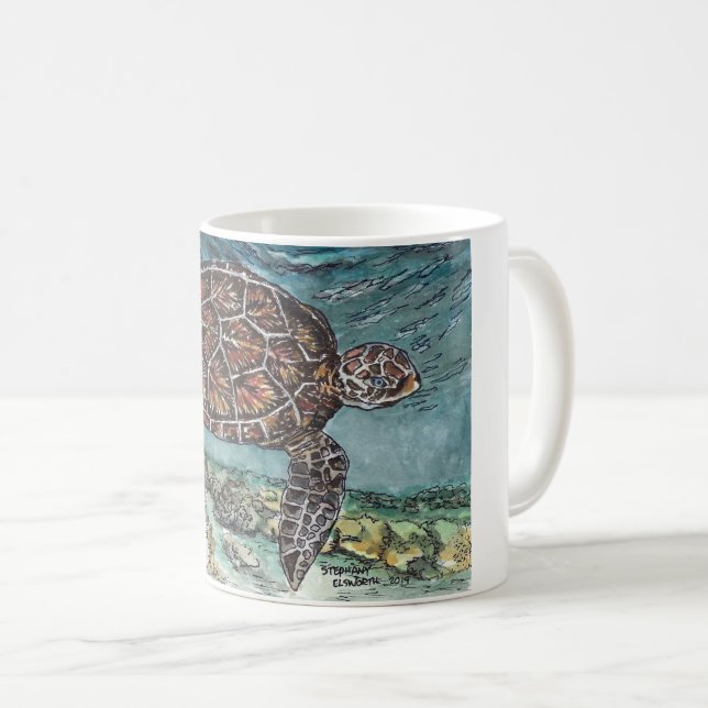Sea Turtle Coffee Mug (Front Right)