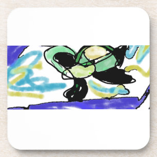 Sea turtle cool summer coaster