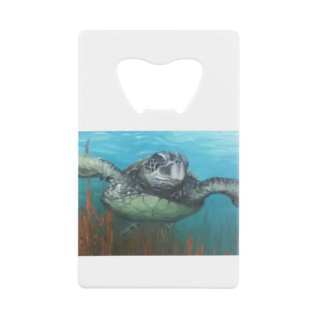 Sea Turtle Credit Card Bottle Opener (Front)