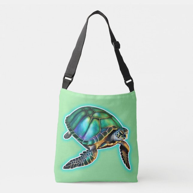Sea Turtle  Crossbody Bag (Front)