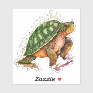 Sea Turtle Custom-Cut Vinyl Sticker