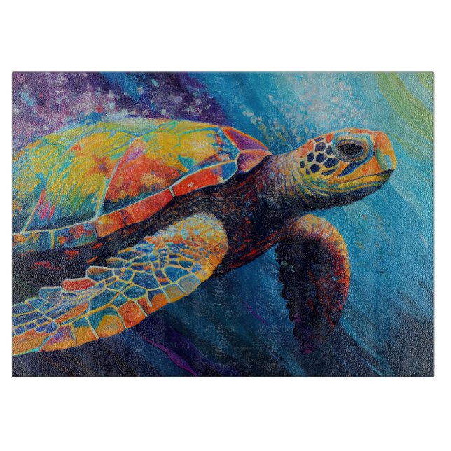 Sea Turtle Cutting Board (Front)