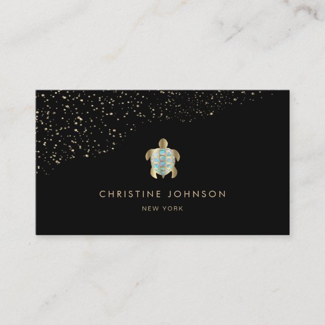 sea turtle design business card (Front)