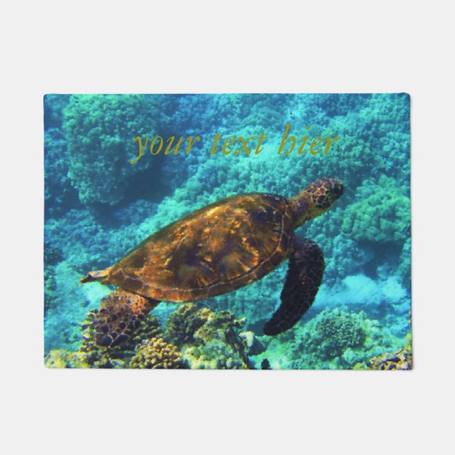 sea turtle doormat (Front)