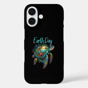 Sea Turtle Earth Day iPhone 16 Case