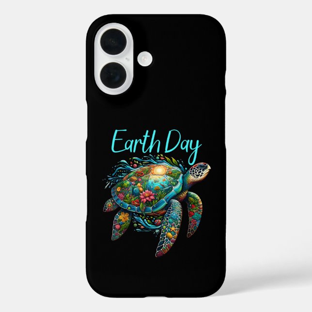 Sea Turtle Earth Day Case-Mate iPhone Case (Back)