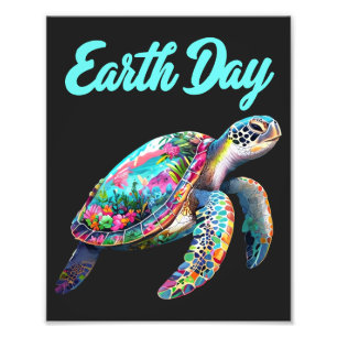 Sea Turtle Earth Day Save The Earth  Photo Print