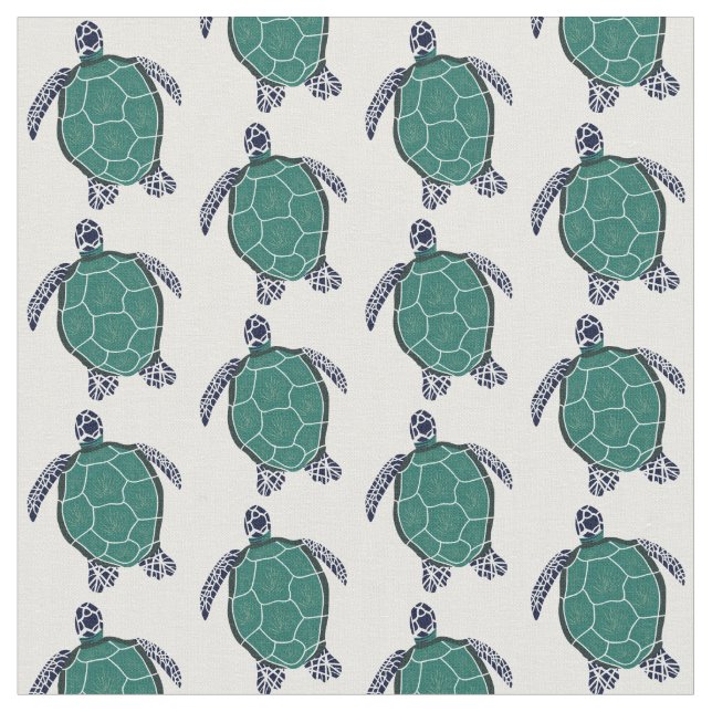 Sea Turtle Fabric (Close Up)