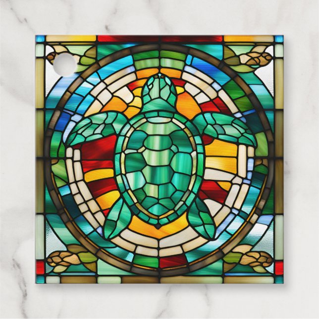 Sea Turtle Favour Tags (Front)