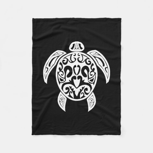 Sea Turtle Fleece Blanket (Front)