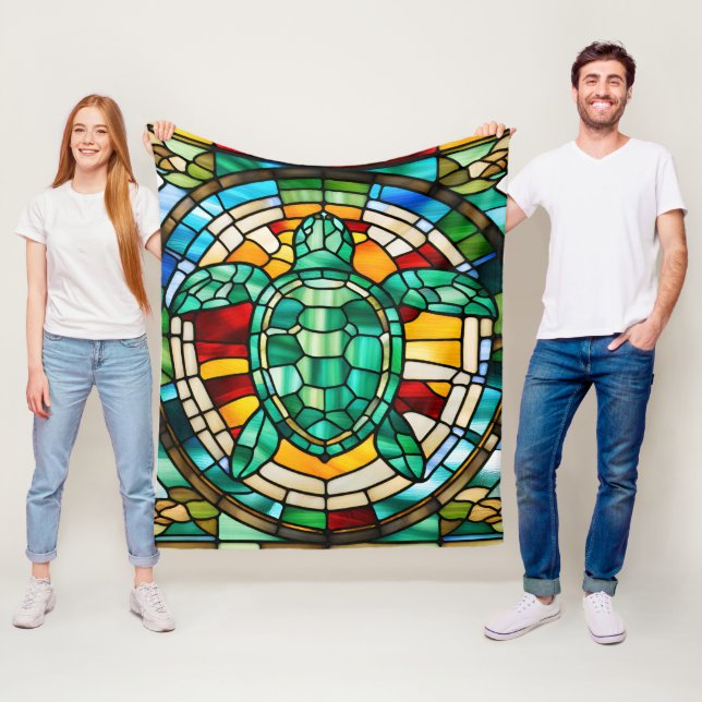 Sea Turtle Fleece Blanket (In Situ)