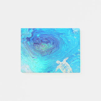Sea Turtle flow art Post-it Notes
