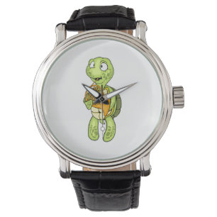 Sea Turtle French Horn Player Kids Music Horn Watch