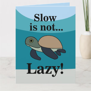 Sea Turtle Funny Card