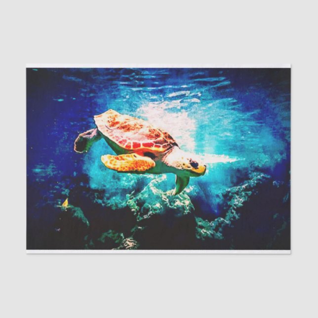 Sea Turtle Gift Tissue Paper (Front)