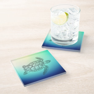 Sea Turtle Glass Coaster
