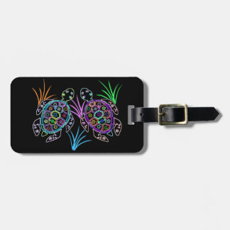 Sea Turtle Glow Luggage Tag