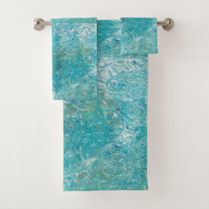 Sea Turtle Green  bathroom Towel Set