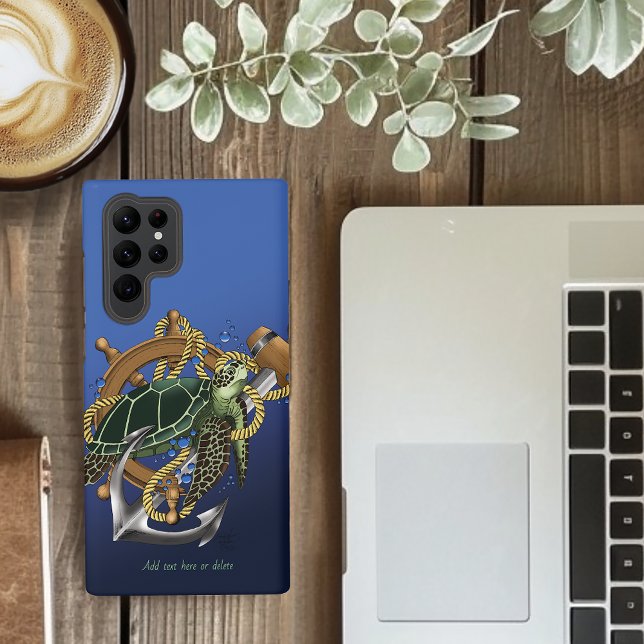 Sea Turtle Green Blue Samsung Galaxy S22 Ultra Case (Creator Uploaded)