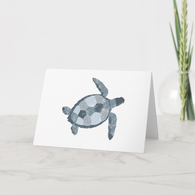 Sea Turtle Greeting Card (Front)
