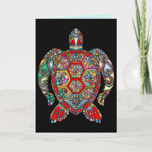 sea turtle greeting card