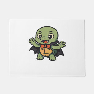 Sea Turtle Halloween Ghost Witch Hat Animal Lovers Doormat