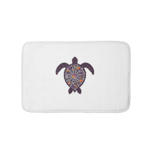 Sea Turtle Halloween Spider-web Pumpkin Ghost Hall Bath Mat