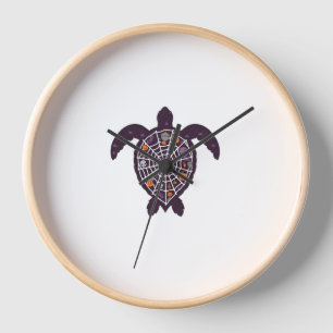 Sea Turtle Halloween Spider-web Pumpkin Ghost Hall Clock