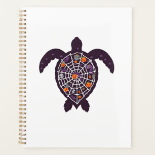 Sea Turtle Halloween Spider-web Pumpkin Ghost Hall Planner