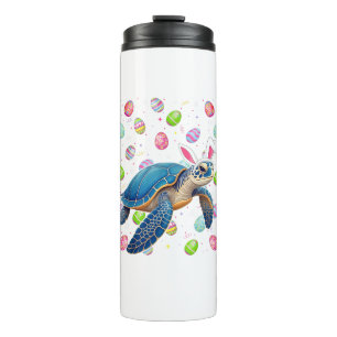 Sea Turtle Happy Easter Egg Hunt Bunny Ear Sea Tur Thermal Tumbler