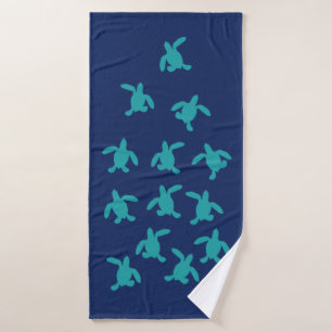 Sea Turtle Hatchlings Bath Towel