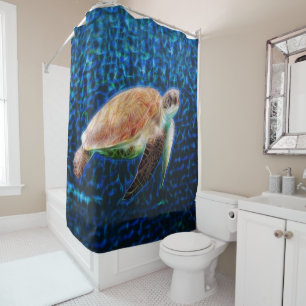 Sea Turtle Hawaiian Honu Deep Blue Sea