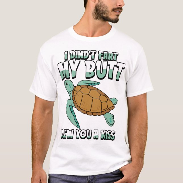 Sea Turtle Humorous T-Shirt (Front)