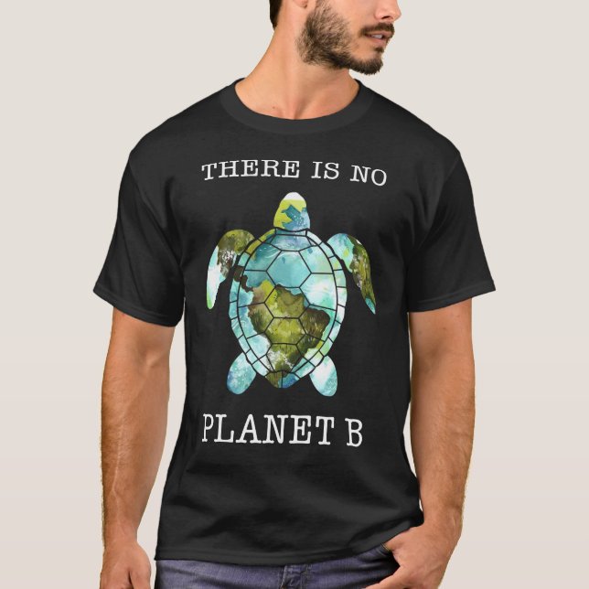 Sea & Turtle Il N'Y A Pas De Planète B Tshirt Wome (Devant)