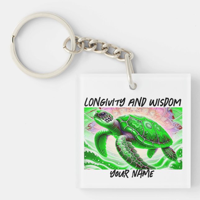 Sea turtle  keychain (Front)