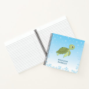 Sea Turtle Kid's Cute Ocean Animal Notebook