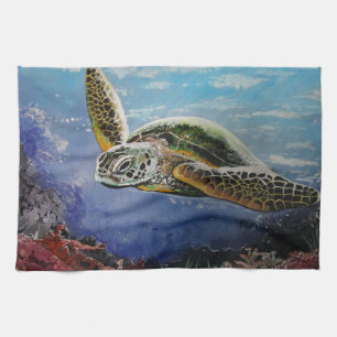 Sea Turtle Kitchen Towel