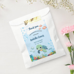 Sea Turtle Little Hatchling Baby Shower Favour Bag