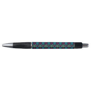 Sea Turtle & Lotus Flower Pattern Pen