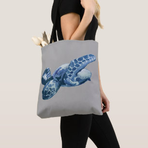 Sea Turtle Lover Beach Tote Bag